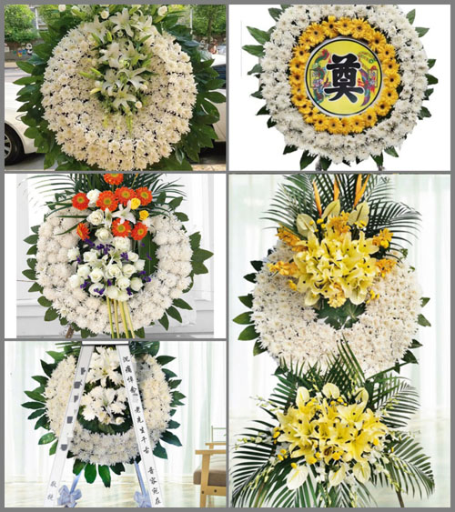 广东汕尾市海丰县梅陇镇银液村花圈速递